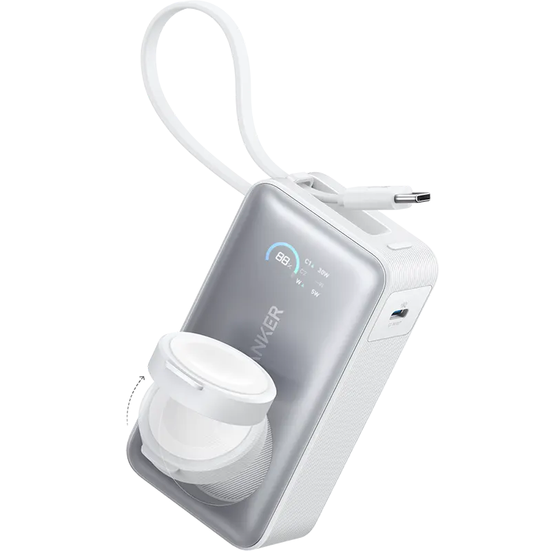 Anker MagGo Power Bank 10000mAh (35W) Aurora White Mascom International.webp